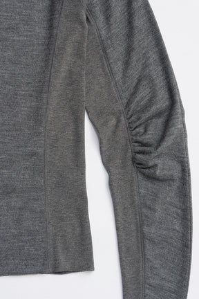 Wool Slouchy Sleeve Top - 2025 WINTER