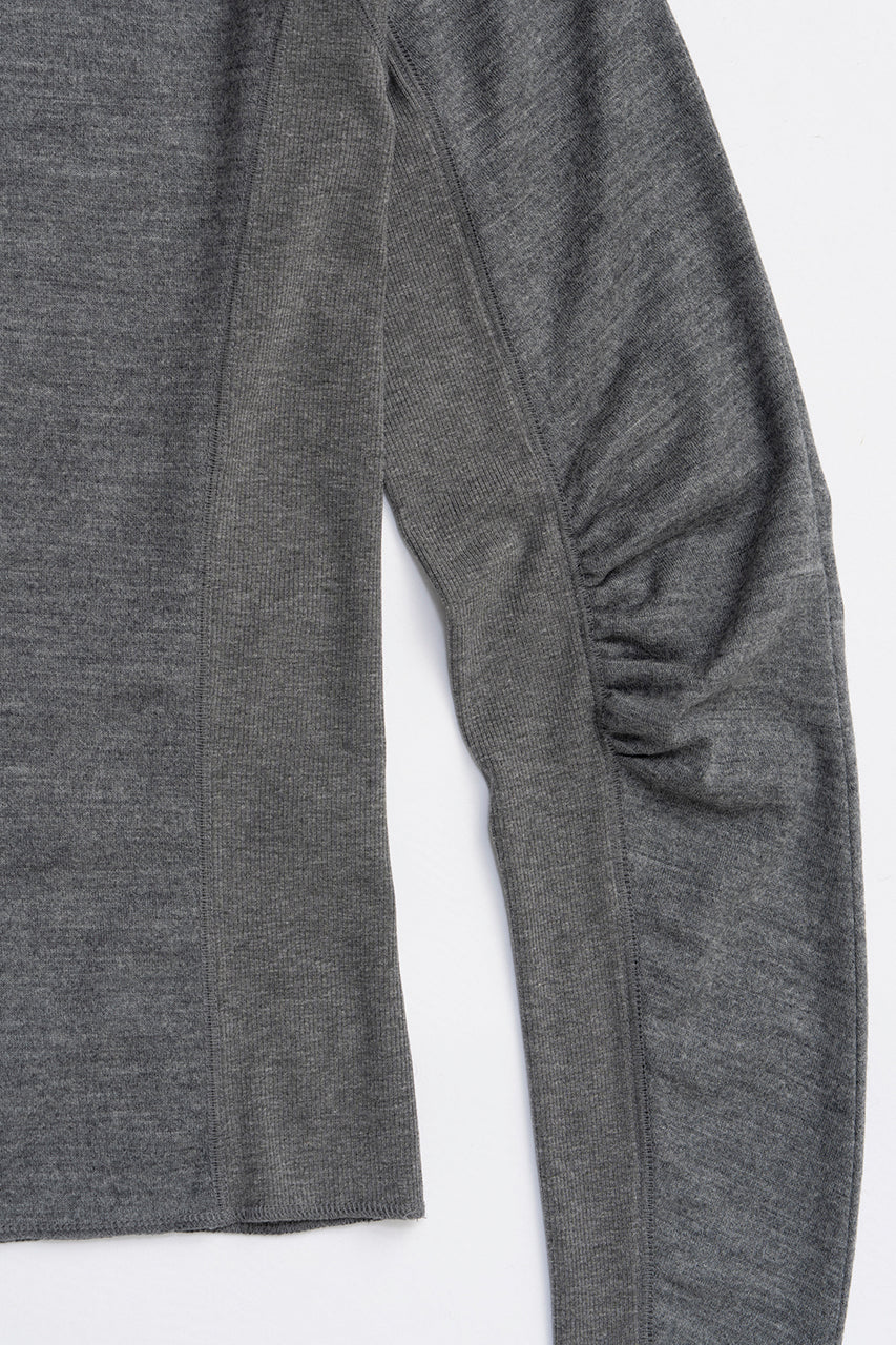 Wool Slouchy Sleeve Top - 2025 WINTER