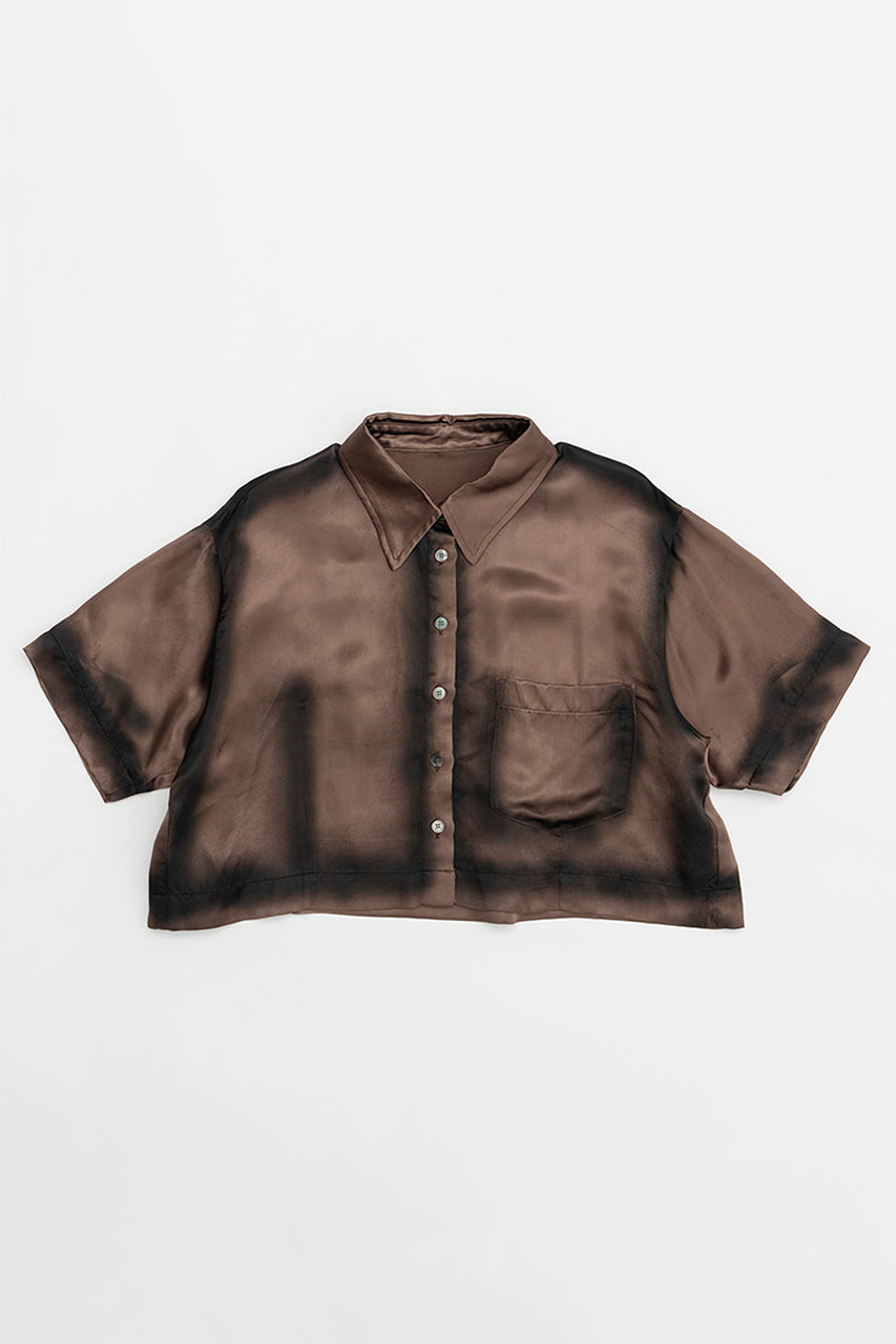 【24SUMMER PRE ORDER】Painted Satin Short Shirt