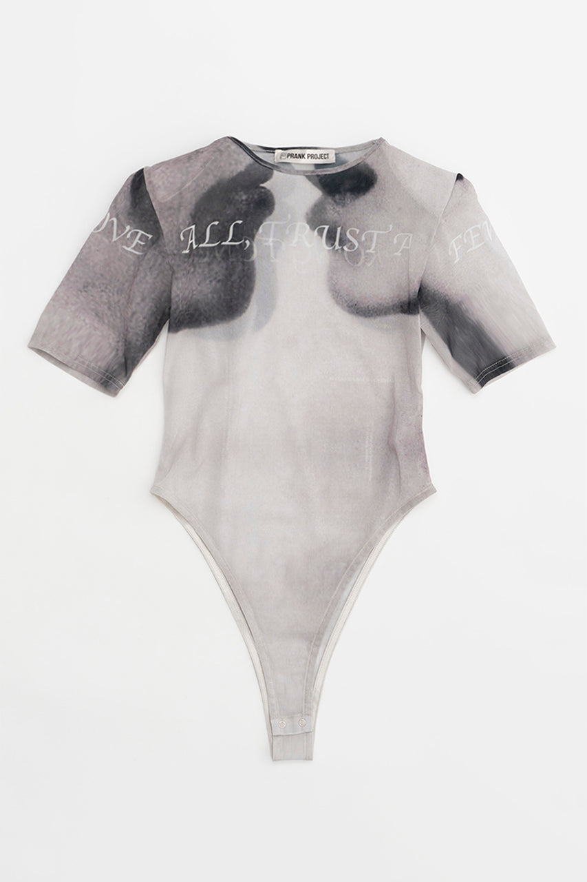 [24SUMMER PRE ORDER]Multi Printed Tulle Bodysuit
