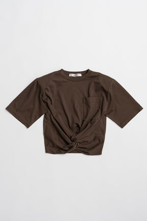 Twisted Cropped T-Shirt - PRE ORDER