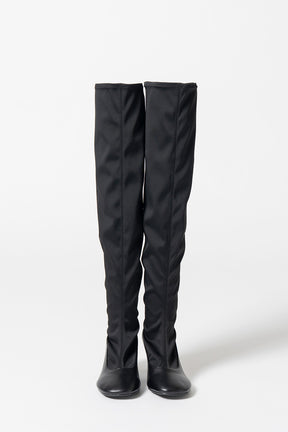 Fabric Combination Stretch Long Boots - 2026AUTUMN