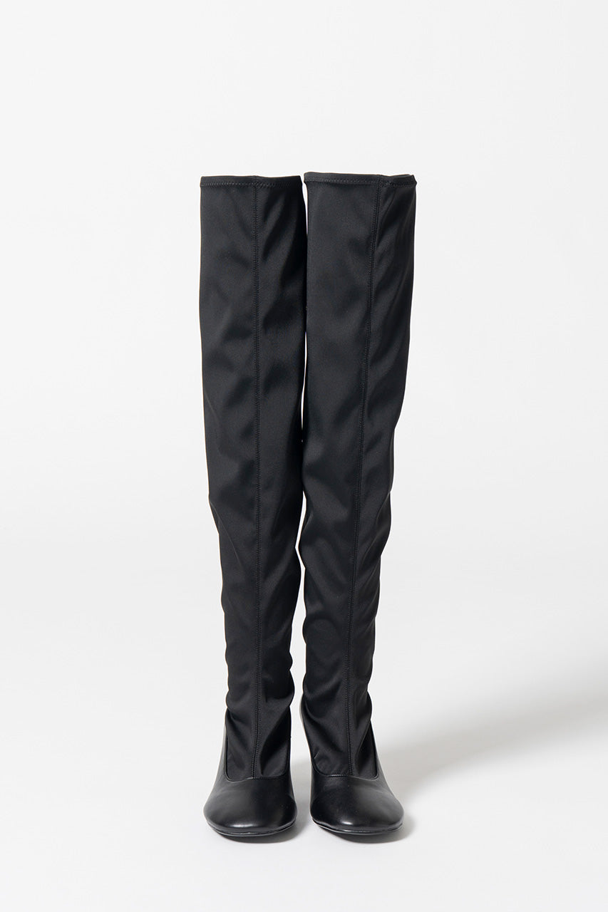 Fabric Combination Stretch Long Boots - 2026AUTUMN