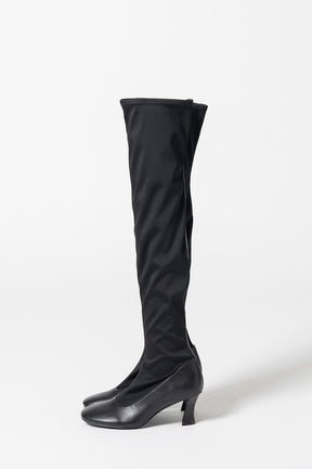 Fabric Combination Stretch Long Boots - 2026AUTUMN