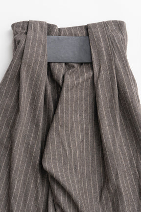 High-Waist Belt Stripe Pants - 2026AUTUMN
