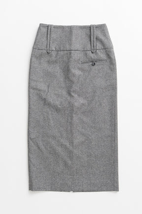 Wide Belt Midi Skirt - 2026AUTUMN
