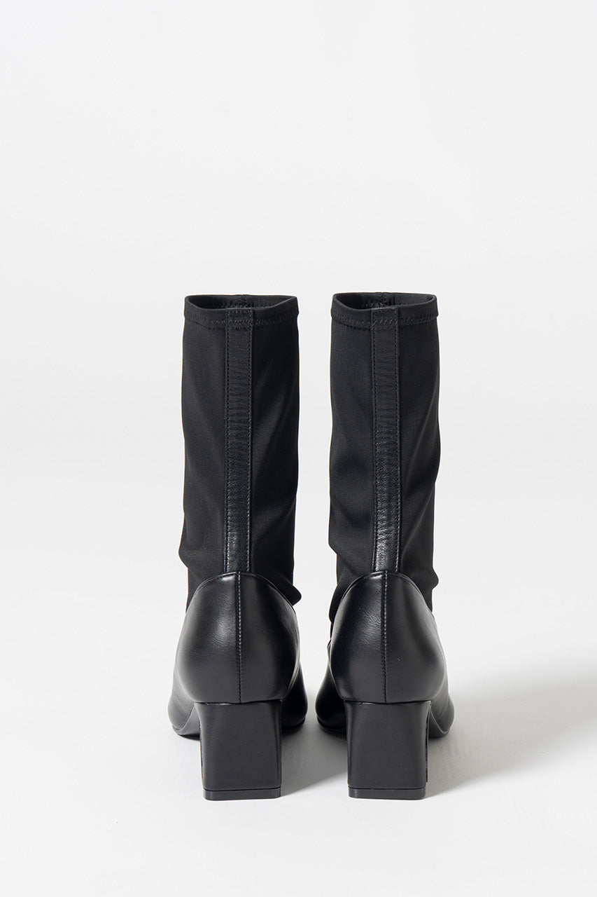 Fabric Combination Stretch Short Boots - 2026AUTUMN