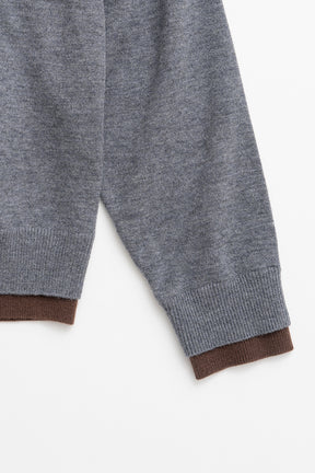 Layered Polo Knit Top - 2026WINTER