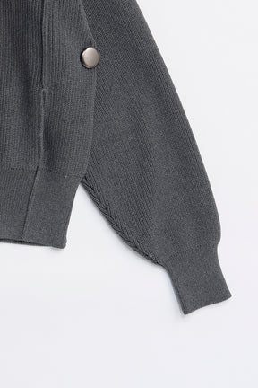 Hoodie Knit Cardigan - 2025 WINTER
