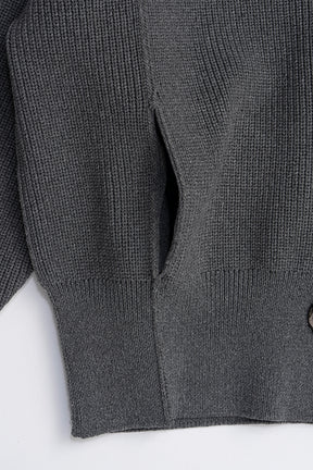Hoodie Knit Cardigan - 2025 WINTER