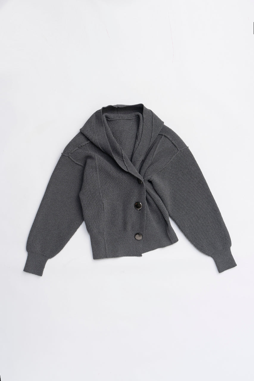 Hoodie Knit Cardigan - 2025 WINTER