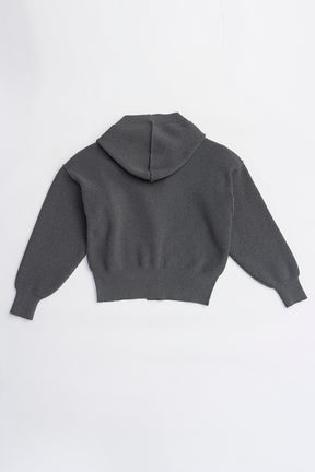 Hoodie Knit Cardigan - 2025 WINTER