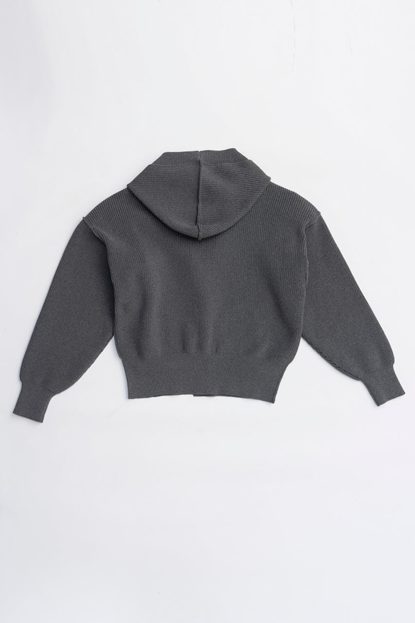 Hoodie Knit Cardigan - 2025 WINTER