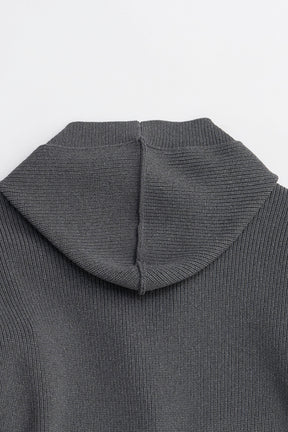 Hoodie Knit Cardigan - 2025 WINTER