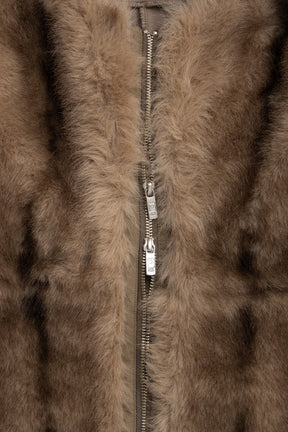 Fur Trimmed Vest