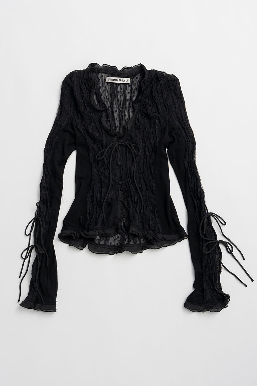 Sheer Dot Slim Shirt - PRE ORDER