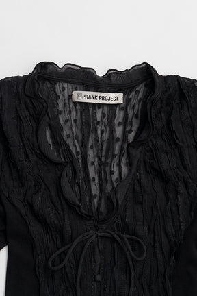 Sheer Dot Slim Shirt - PRE ORDER
