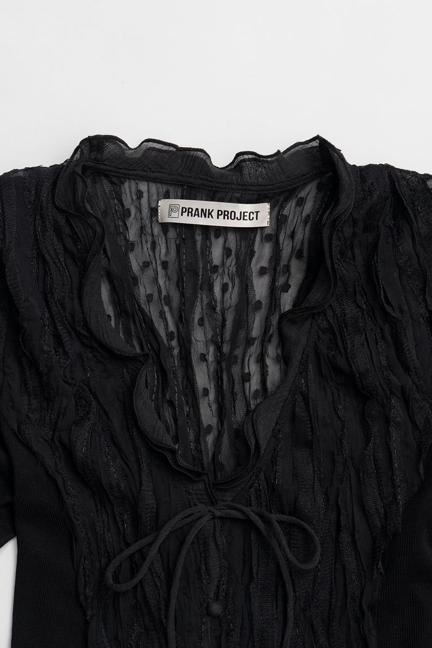 Sheer Dot Slim Shirt - PRE ORDER
