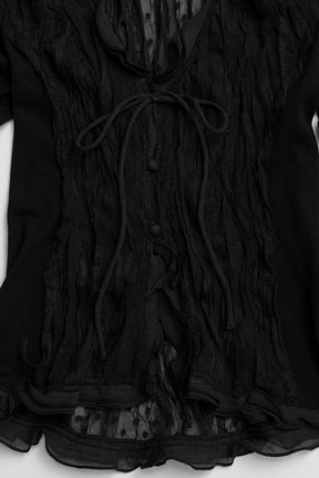 Sheer Dot Slim Shirt - PRE ORDER