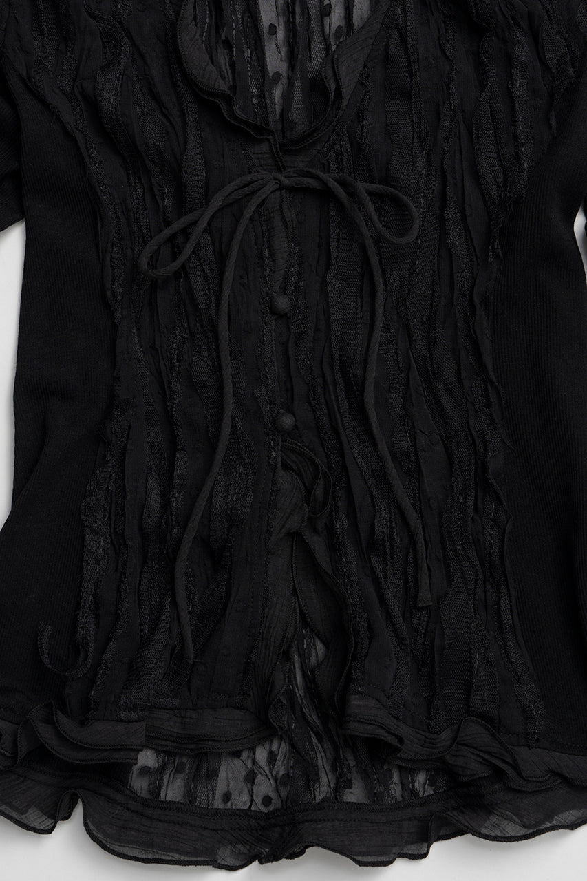 Sheer Dot Slim Shirt - PRE ORDER