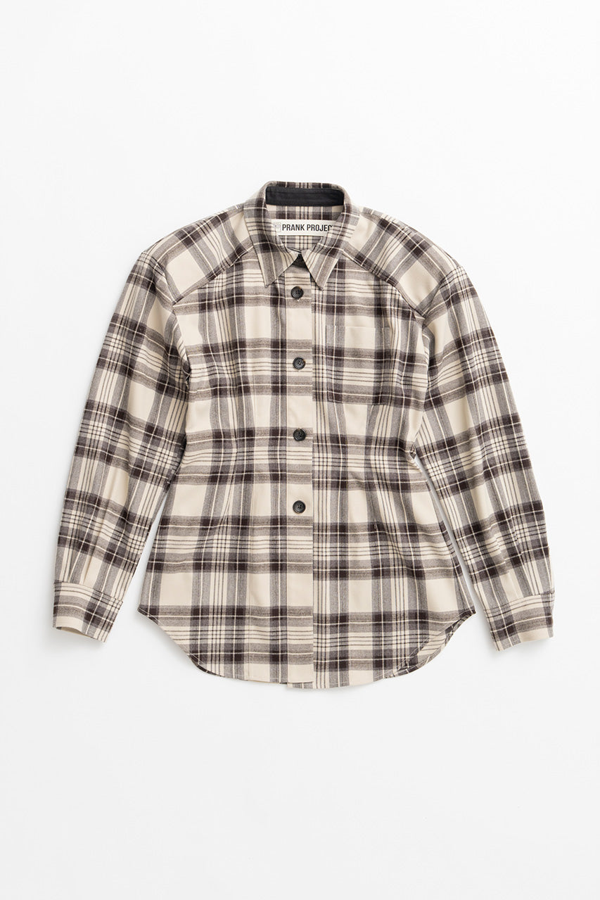 Shaped Waist Check Shirt - 2026WINTER