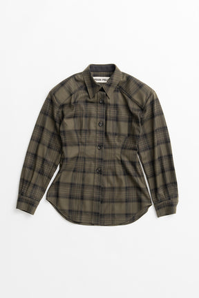 Shaped Waist Check Shirt - 2026WINTER