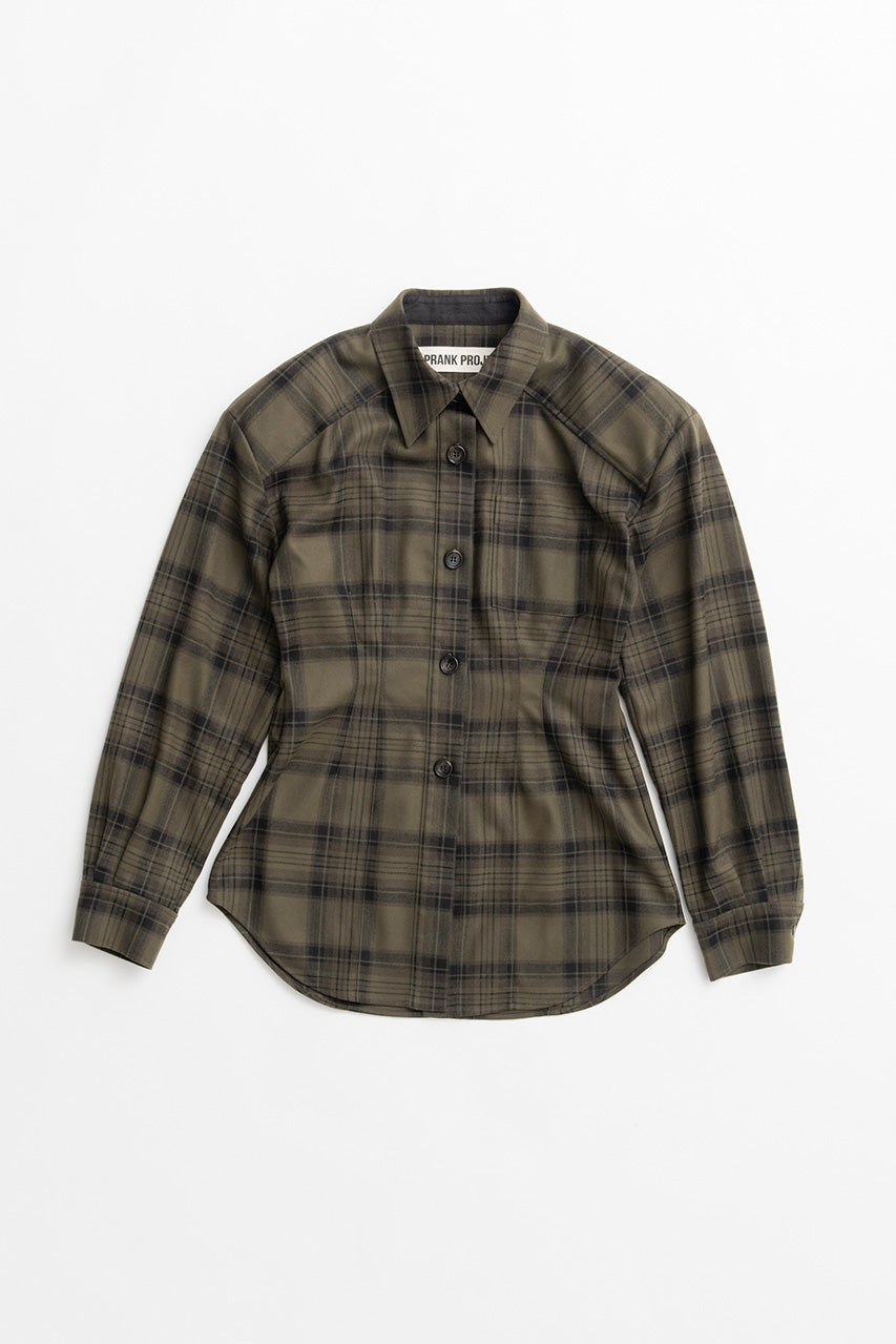 Shaped Waist Check Shirt - 2026WINTER