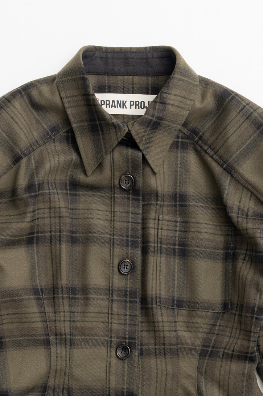 Shaped Waist Check Shirt - 2026WINTER