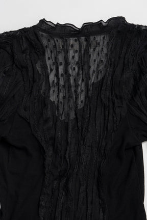Sheer Dot Slim Shirt - PRE ORDER
