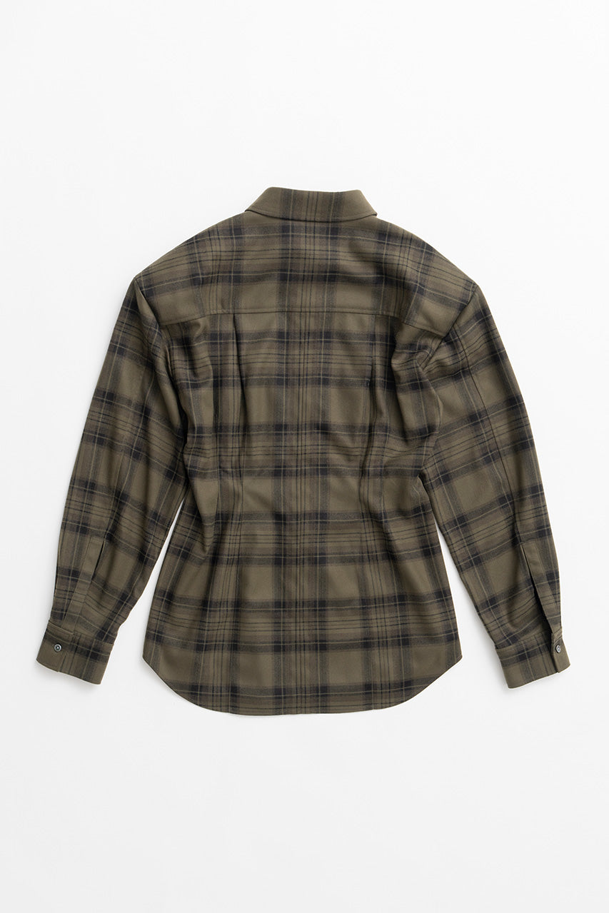 Shaped Waist Check Shirt - 2026WINTER