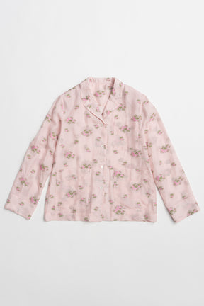 Flower Jacquard Lounge Shirt
