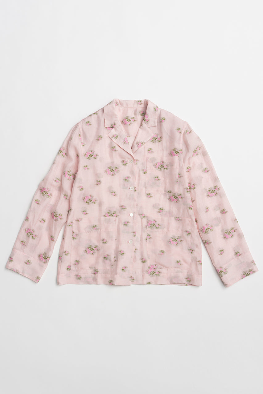 Flower Jacquard Lounge Shirt
