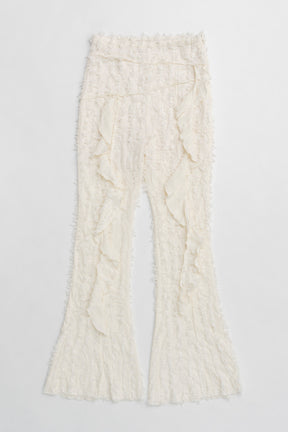 【25 SPRING PRE ORDER】Fringe Jacquard Flare Pants