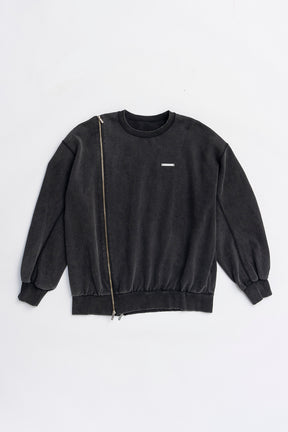 Oversized Zipper Sweatshirt - 2025 WINTER