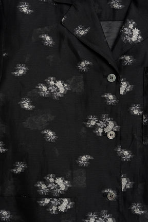 Flower Jacquard Lounge Shirt