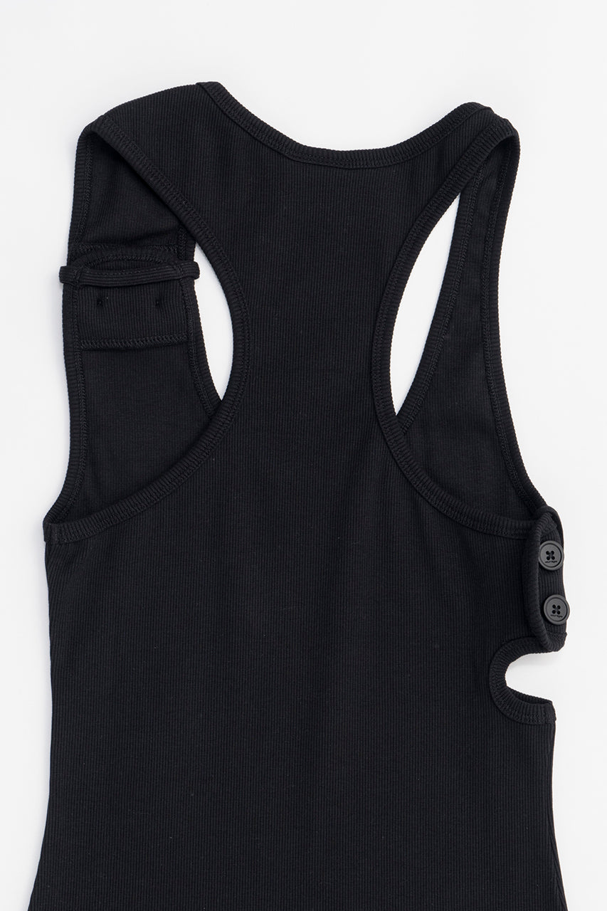 Double Buckle 90s Rib Tank Top