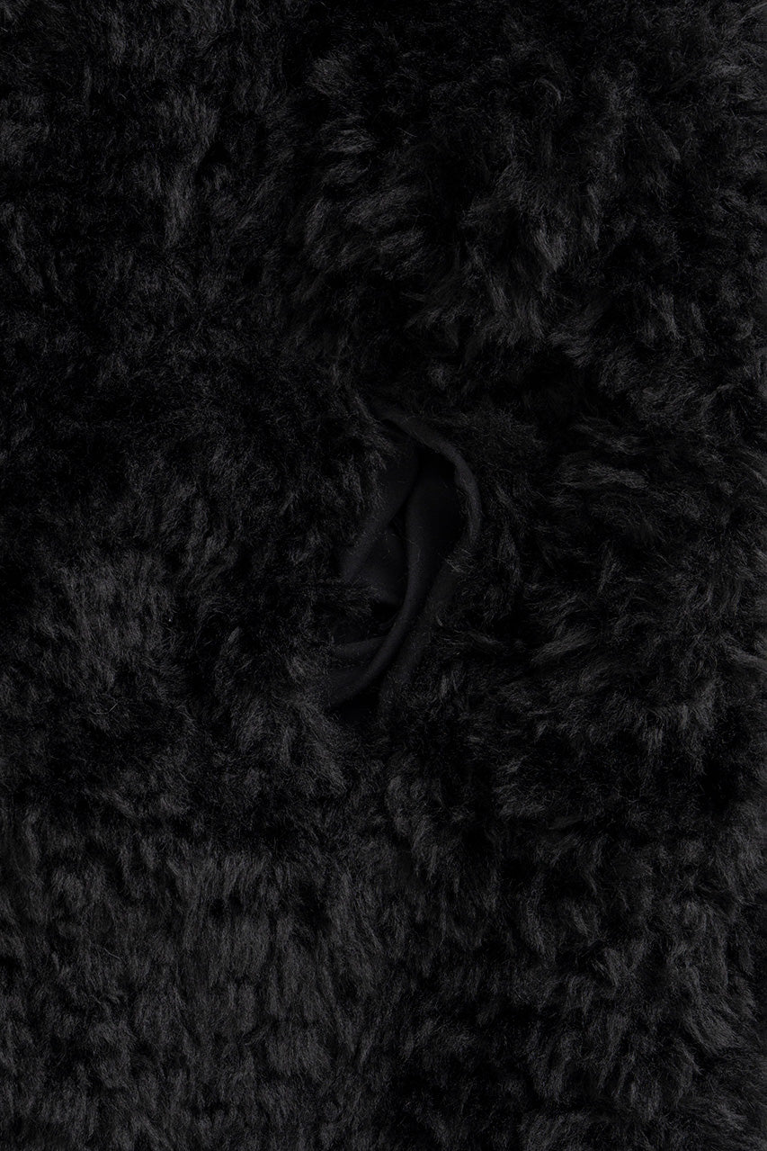 Reversible Hooded Boa Coat - 2026WINTER