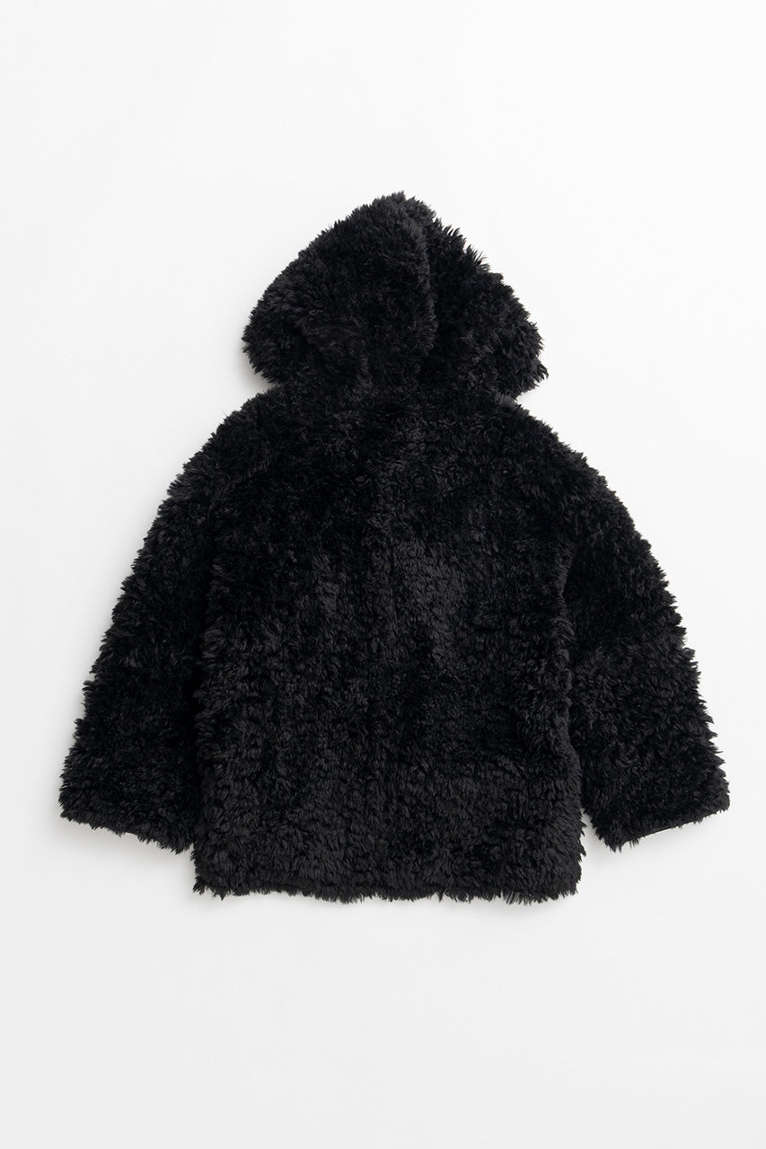 Reversible Hooded Boa Coat - 2026WINTER