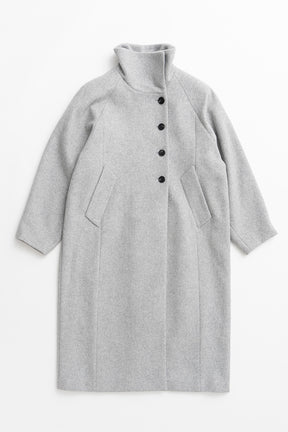 High-Neck Long Coat - 2026WINTER