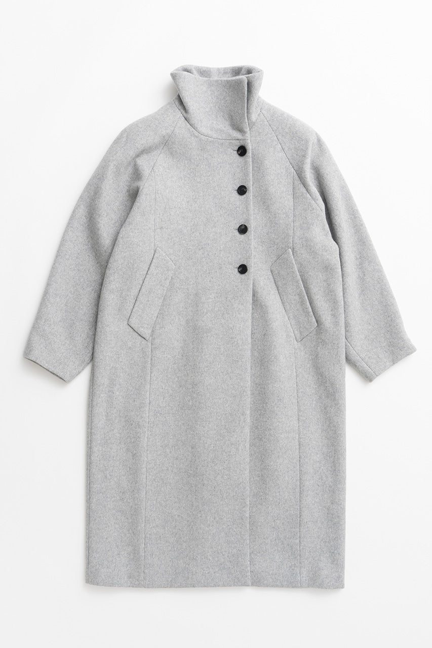 High-Neck Long Coat - 2026WINTER