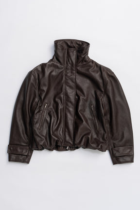 SHEEP Leather High Neck Blouson - 2025 AUTUMN