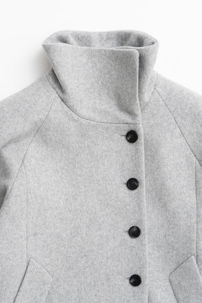 High-Neck Long Coat - 2026WINTER