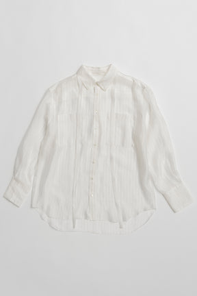 Sheer Bow Tie Shirt