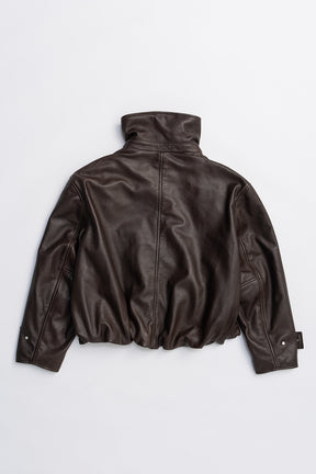 SHEEP Leather High Neck Blouson - 2025 AUTUMN