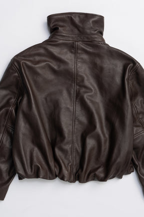 SHEEP Leather High Neck Blouson - 2025 AUTUMN