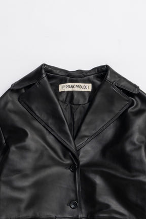 Overcoat Leather Jacket Coat - 2025 AUTUMN