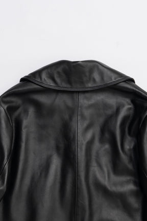 Overcoat Leather Jacket Coat - 2025 AUTUMN
