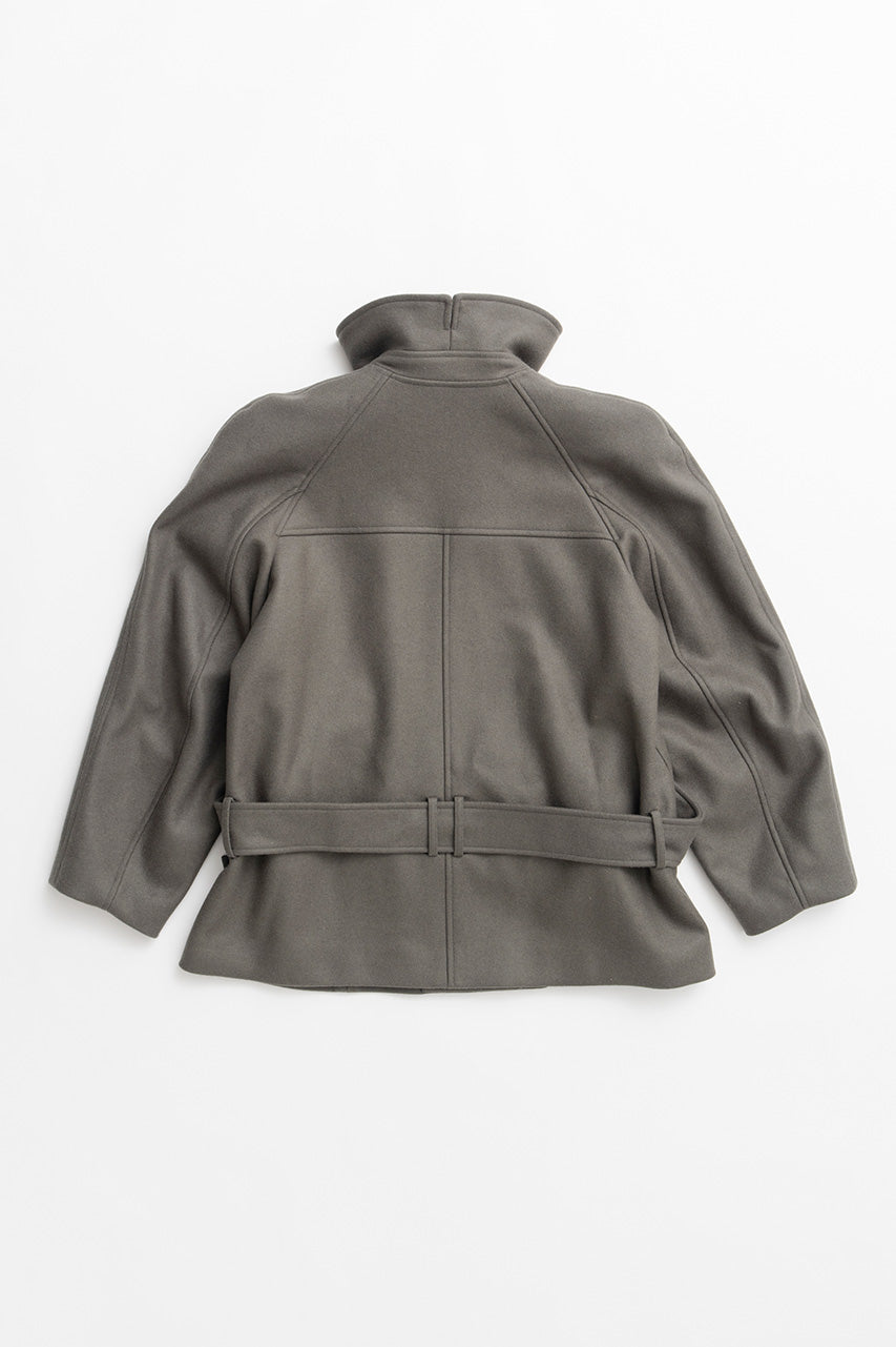 Low-Waisted High-Neck Wool Middle Coat - 2026WINTER