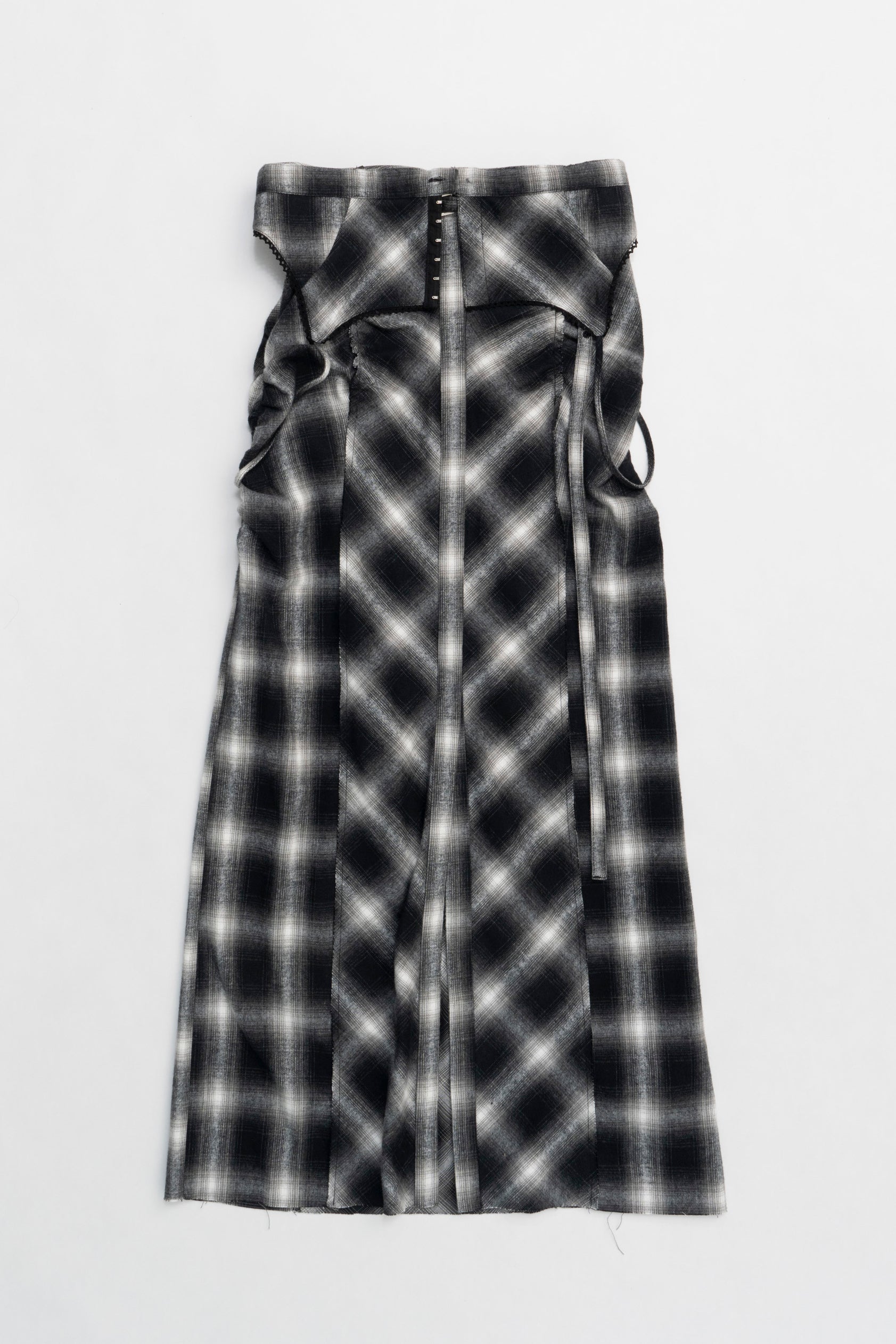 【24WINTER PRE ORDER】2WAY Shaggy Check Maxi One Piece