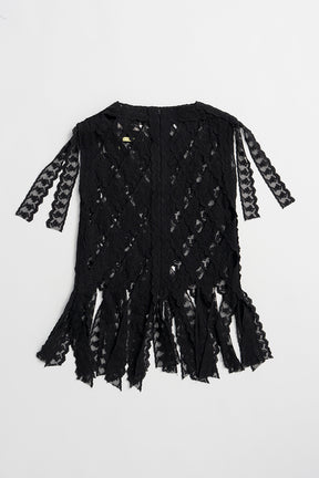 Lace Tape Cross Top